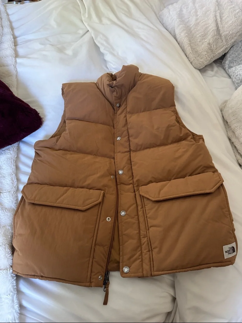 The North Face Men’s Tan/Brown Quilted Puffer Vest